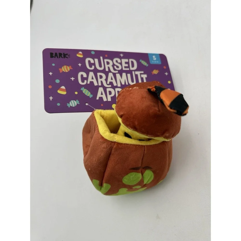 Bark Box Lot Of 4 Small Dog Toys Cursed Caramutt Apple Dunk The Halls  New